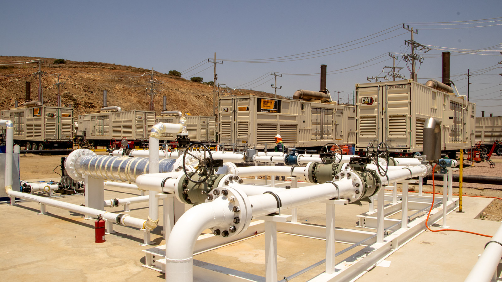 Sub estación de gas